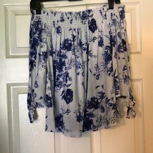 Off the shoulder floral top